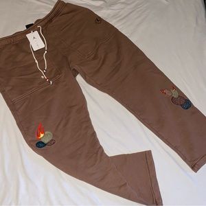 Air Jordan x Travis Scott Archaeo Brown Fleece Pants Men’s XXL NWT